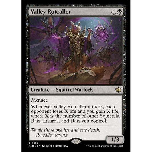 Valley Rotcaller, 119, rare, Magic: The Gathering, Bloomburrow