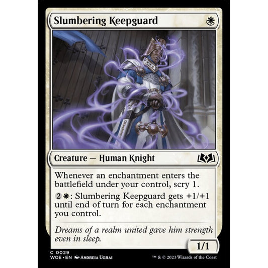 Slumbering Keepguard, common, 29, Magic the Gathering, Wilds of Eldraine