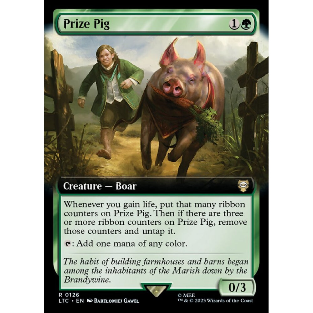 Prize Pig, rare, 126, Magic the Gathering, Tales of Middle-earth Commander