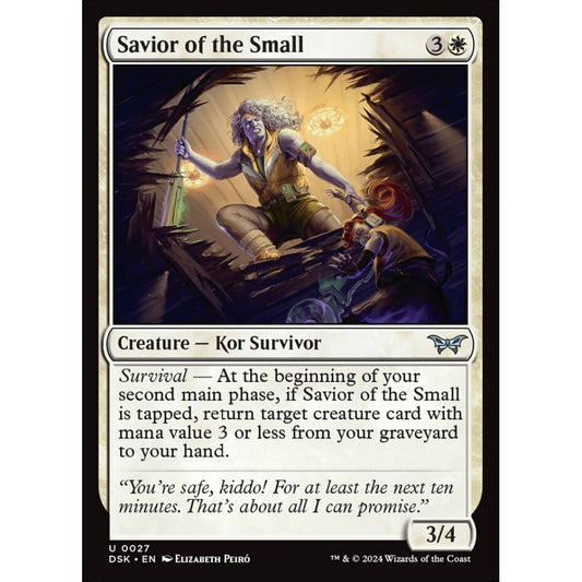 Savior of the Small, 27, uncommon, Magic: The Gathering, Duskmourn: House of Horror