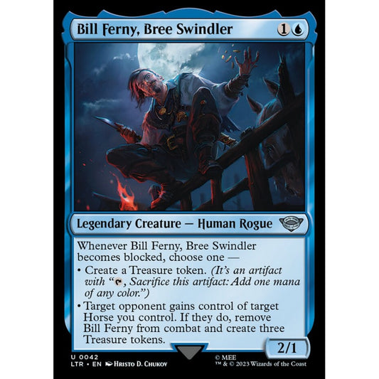 Bill Ferny, Bree Swindler, uncommon, 42, Magic the Gathering, The Lord of the Rings: Tales of Middle-earth