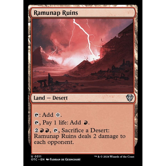Ramunap Ruins, 311, uncommon, Magic: The Gathering, Outlaws of Thunder Junction