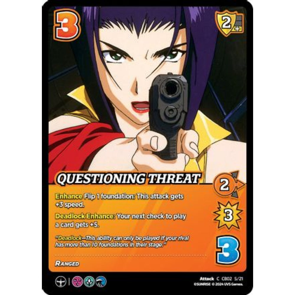 Questioning Threat, 5/21, C, UniVersus, Cowboy Bebop & Trigun Stampede