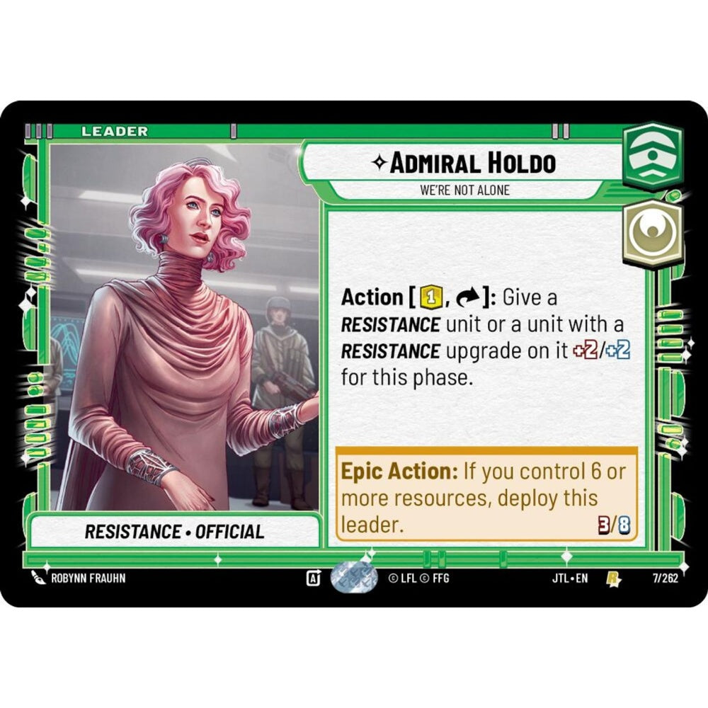 Admiral Holdo, R, JTL 007), Star Wars Unlimited