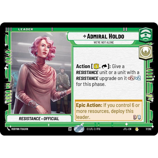 Admiral Holdo, R, JTL 007), Star Wars Unlimited