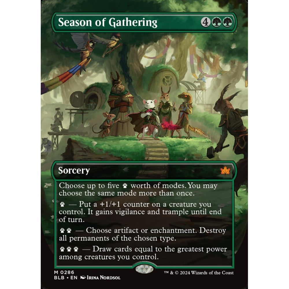 Season of Gathering, 286, mythic, Magic: The Gathering, Bloomburrow