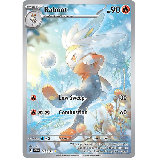 Raboot Illustration Rare 147/142 Pokemon Card Game Stellar Crown