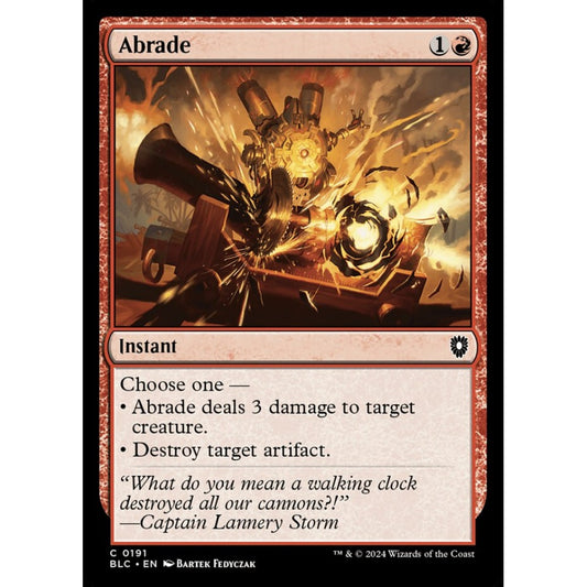 Abrade, 191, common, Magic: The Gathering, Bloomburrow
