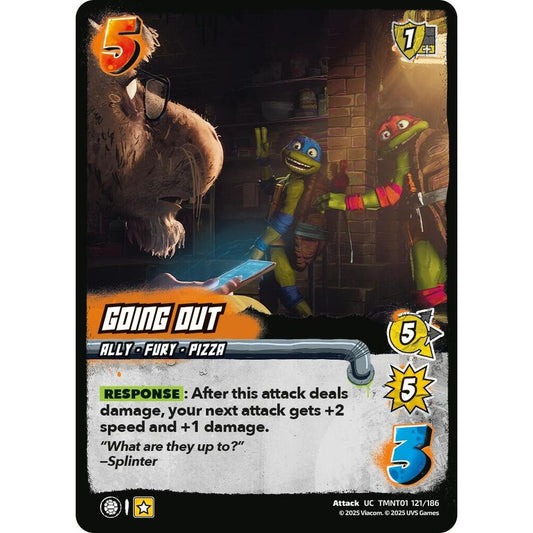 Going Out 121/186 TMNT01 Universus Teenage Mutant Ninja Turtles Attack UC