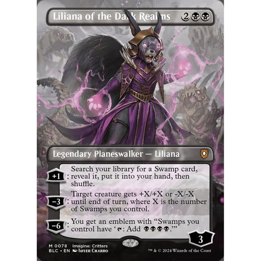 Liliana of the Dark Realms, 78, mythic, Magic: The Gathering, Bloomburrow