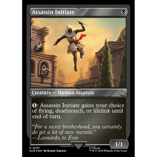 Assassin Initiate uncommon 197 Magic the Gathering Assassin's Creed