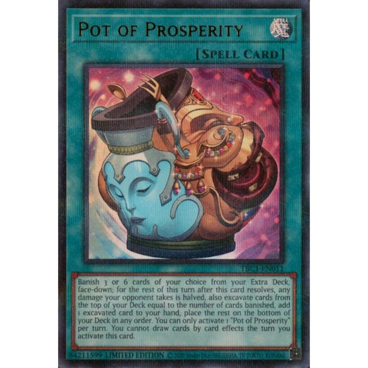 Pot of Prosperity RA01-EN066 Platinum Platinum Secret Rare Yu-Gi-Oh 25th Anniversary Rarity Collection in Art