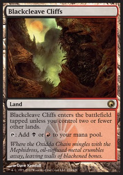 Blackcleave Cliffs - Scars of Mirrodin (Rare) [SOM-224]