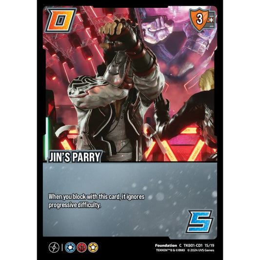 Jin's Parry, 15/19, TK801-CD1, Universus, TEKKEN 8 Clash Decks, Foundation, C