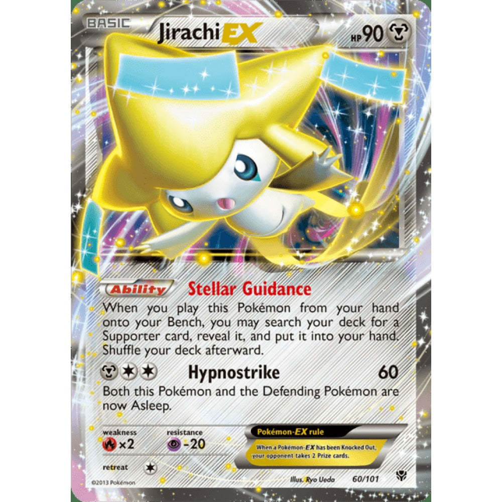 Jirachi-EX Double Rare 60/101 Pokemon Card Game Plasma Blast