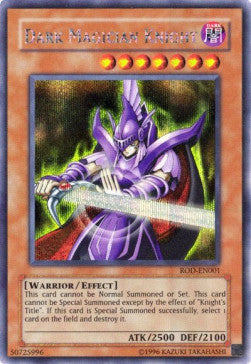 Dark Magician Knight (V.1 - Secret Rare) - Reshef of Destruction Promos (Secret Rare) [ROD-EN1]