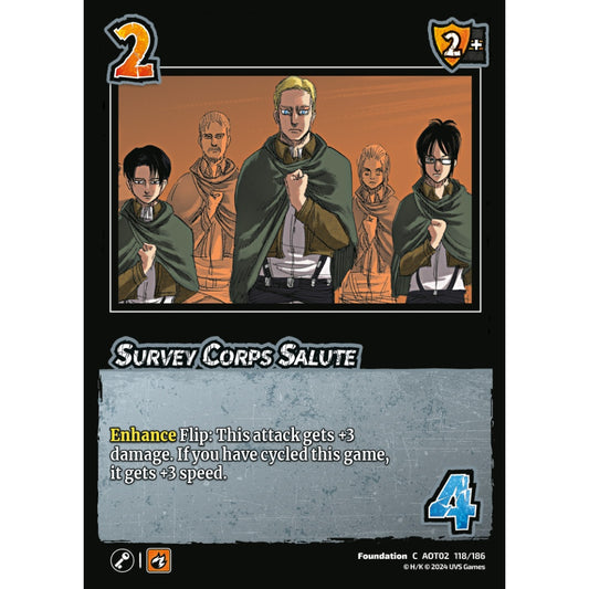Survey Corps Salute, 118/186, AOT02, Universus, Attack on Titan: Origins of Power, Foundation, C