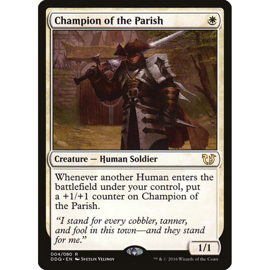 Champion of the Parish rare 4 Magic the Gathering Duel Decks: Blessed vs. Cursed