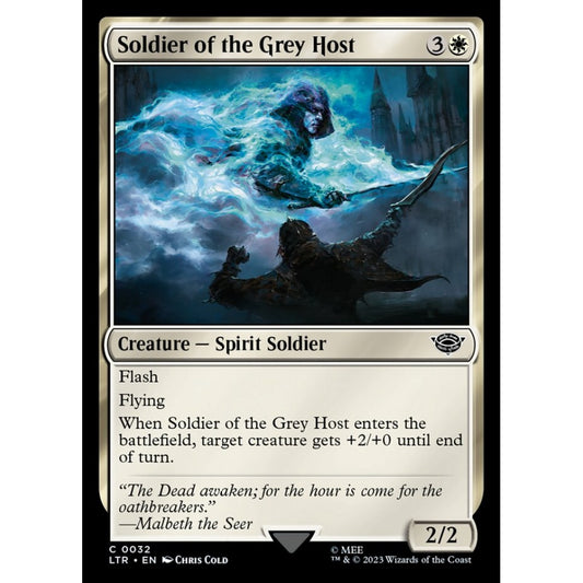 Soldier of the Grey Host, common, 32, Magic the Gathering, The Lord of the Rings: Tales of Middle-earth