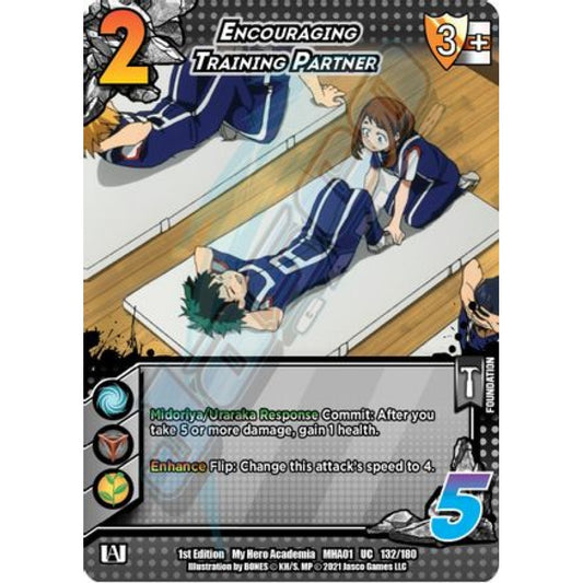 Encouraging Training Partner, 132/180, UC, UniVersus, MHA01 My Hero Academia