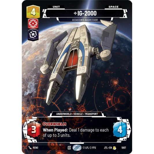 IG-2000, R, JTL 1067) Prestige Foil, Star Wars Unlimited