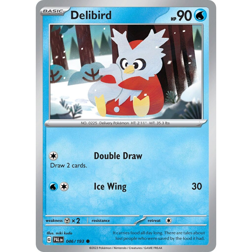Delibird Common 046/193 Pokemon Card Game Paldea Evolved