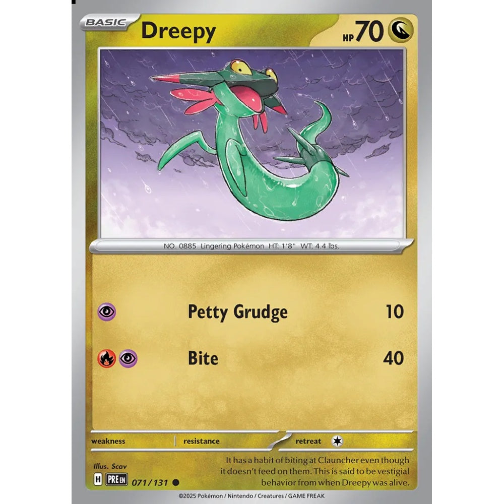 Dreepy Common 071/131 Pokemon Card Game Prismatic Evolutions