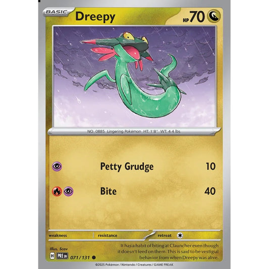 Dreepy Common 071/131 Pokemon Card Game Prismatic Evolutions