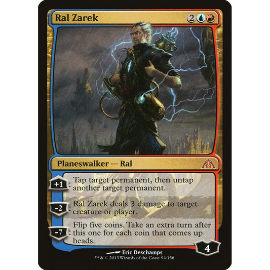 Ral Zarek mythic 94 Magic the Gathering Dragon's Maze
