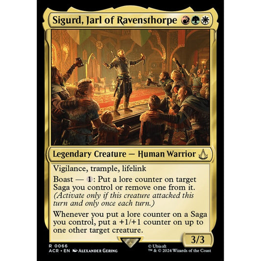 Sigurd, Jarl of Ravensthorpe rare 66 Magic the Gathering Assassin's Creed