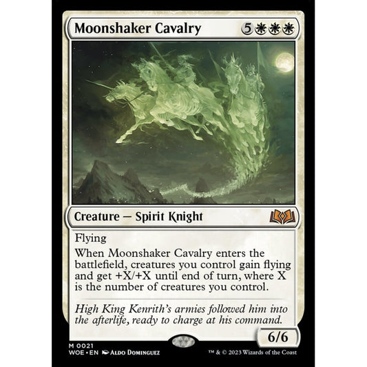 Moonshaker Cavalry, mythic, 21, Magic the Gathering, Wilds of Eldraine