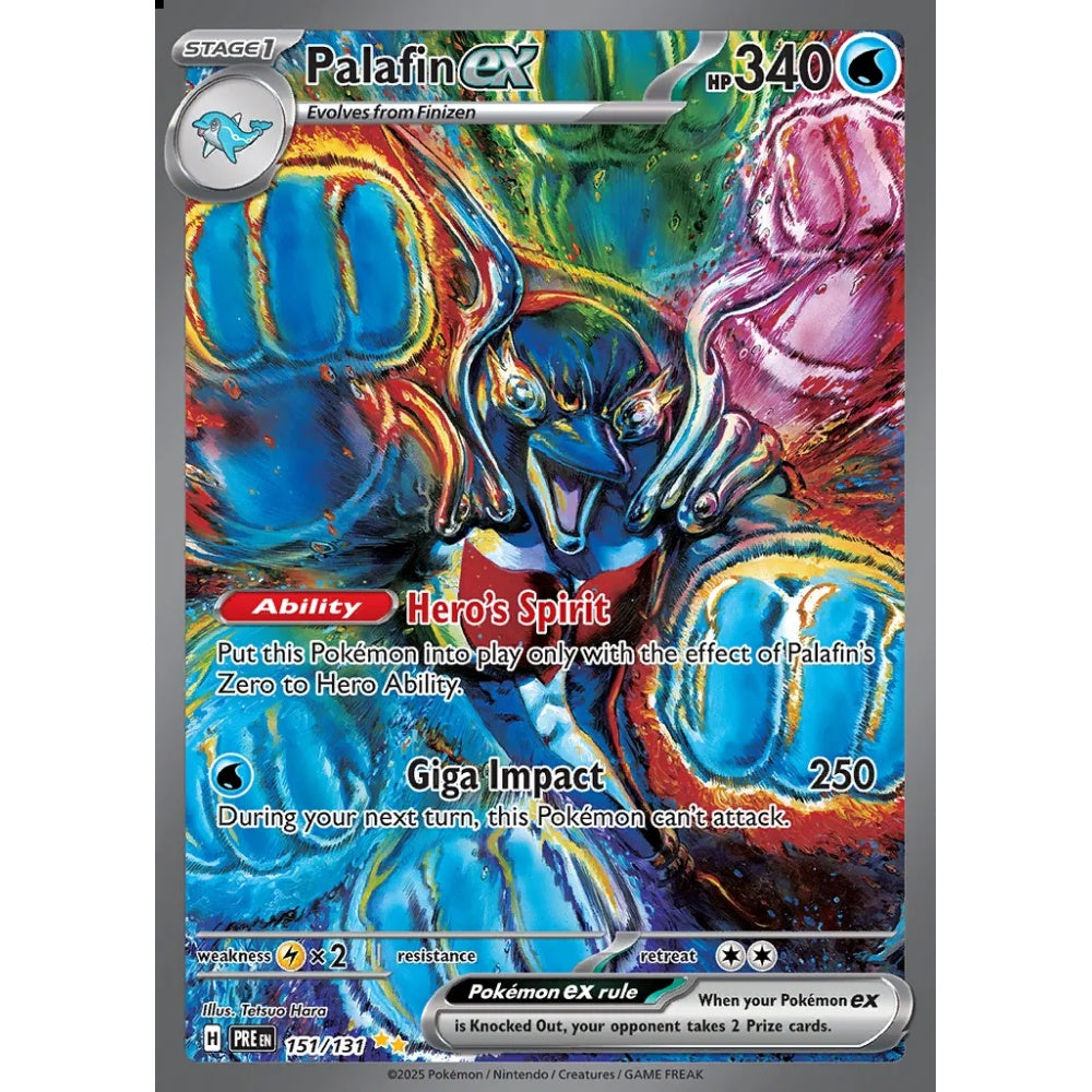 Palafin ex Special Illustration Rare 151/131 Pokemon Card Game Prismatic Evolutions