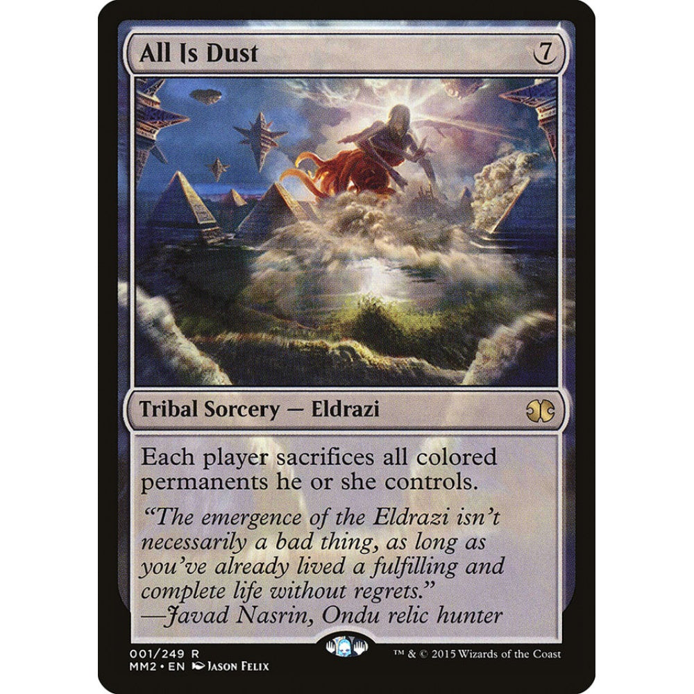 All Is Dust rare 1 Magic the Gathering Modern Masters 2015