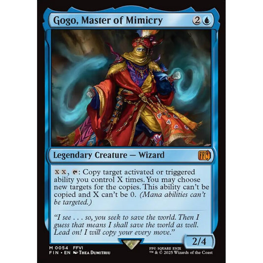 Gogo, Master of Mimicry mythic 54 Magic the Gathering Final Fantasy