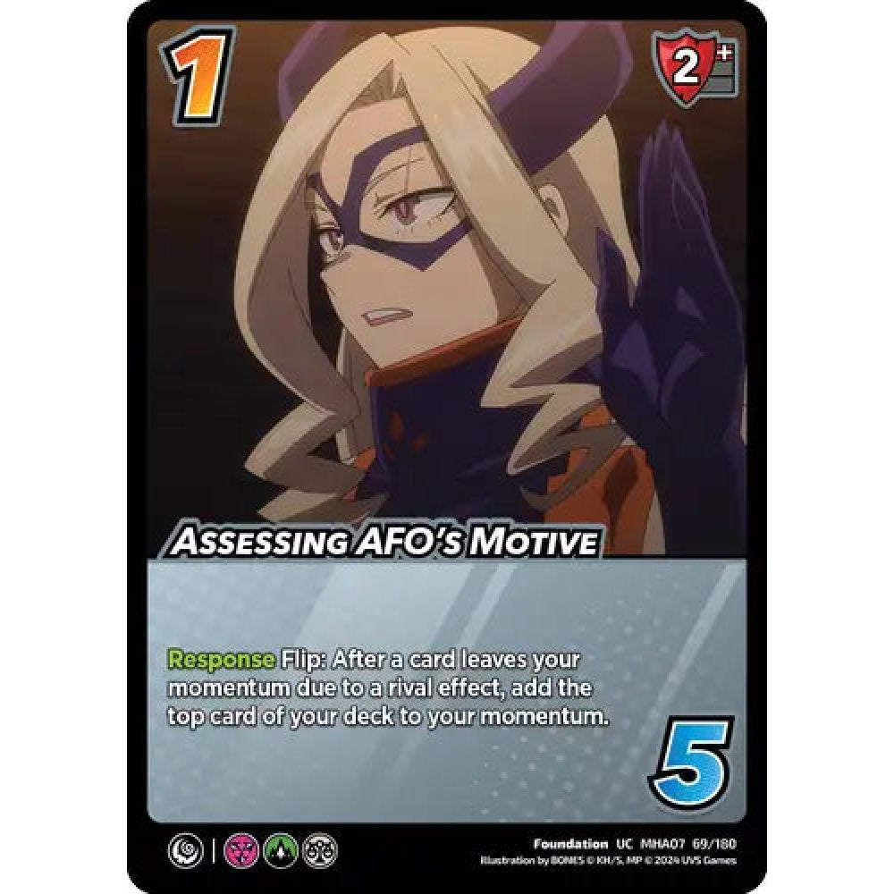 Assessing AFO's Motive, 69/180, UC, UniVersus, MHA07 Girl Power