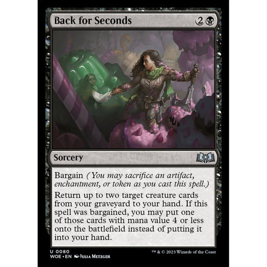 Back for Seconds, uncommon, 80, Magic the Gathering, Wilds of Eldraine