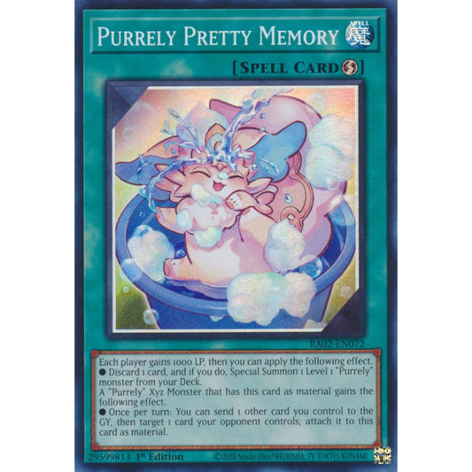 Purrely Pretty Memory RA02-EN072 Super Super Rare Yu-Gi-Oh 25th Anniversary Rarity Collection II in Art