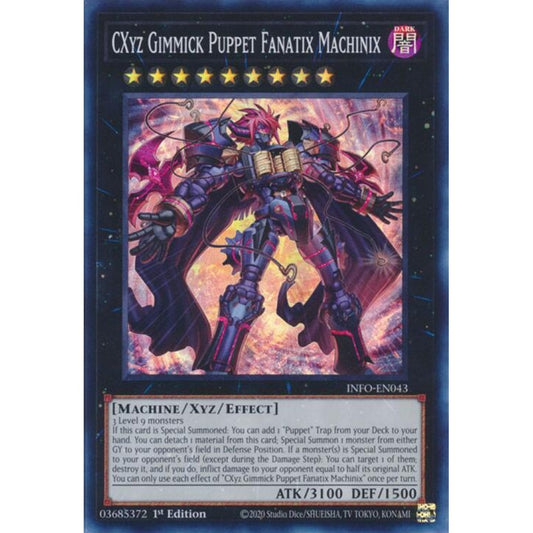 CXyz Gimmick Puppet Fanatix Machinix INFO-EN043 Super Yu-Gi-Oh The Infinite Forbidden