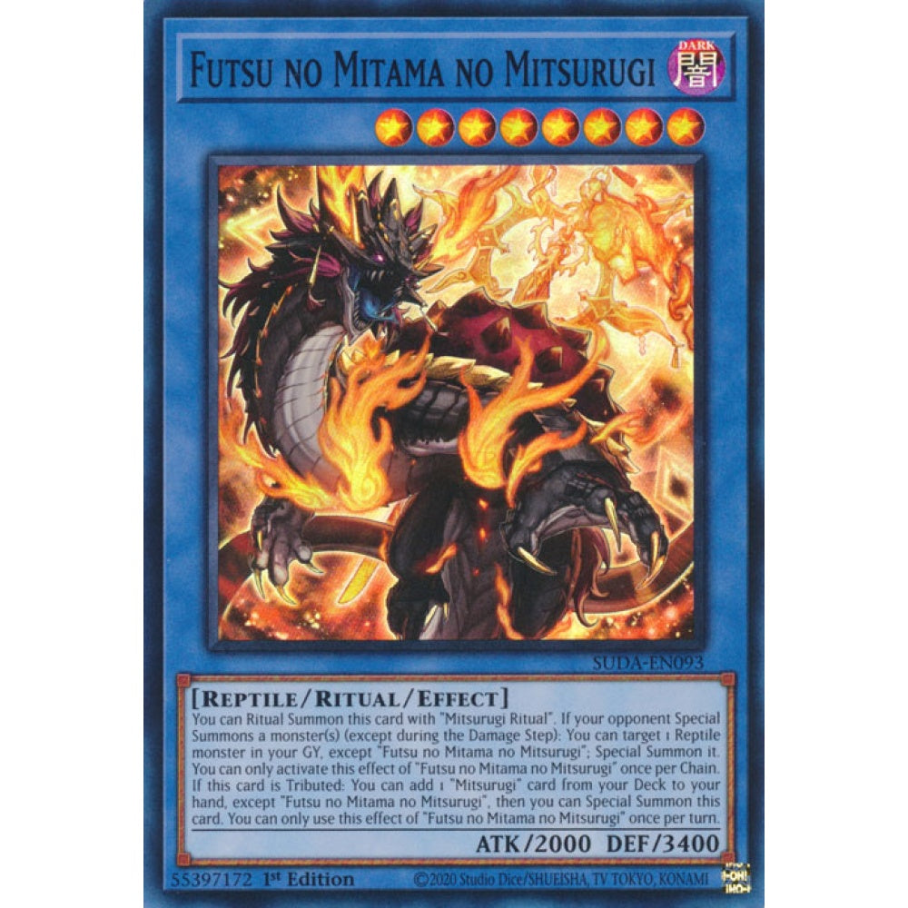 Futsu no Mitama no Mitsurugi SUDA-EN093 Super Super Rare Yu-Gi-Oh Supreme Darkness in Art