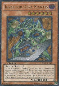 Inzektor Giga-Mantis (V.2 - Ultimate Rare) - Order of Chaos (Ultimate Rare) [ORCS-021]