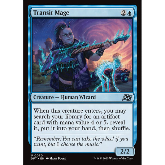 Transit Mage, 70, uncommon, Magic: The Gathering, Aetherdrift