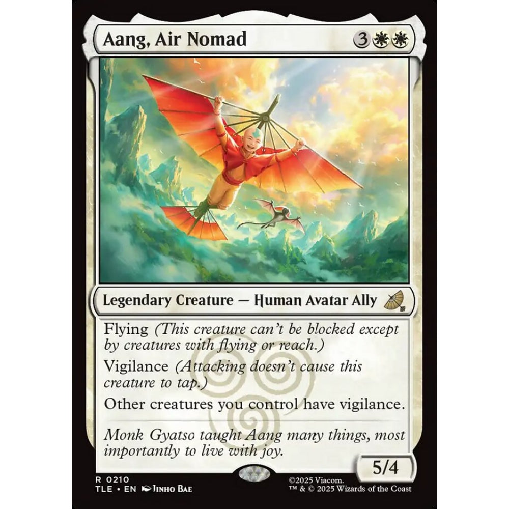Aang, Air Nomad rare 210 Magic the Gathering Avatar: The Last Airbender Eternal