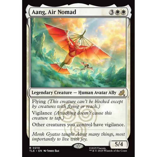 Aang, Air Nomad rare 210 Magic the Gathering Avatar: The Last Airbender Eternal