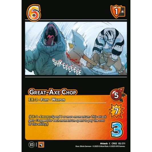 Great-Axe Chop, 85/211, CR02, Universus, Critical Role: Heroes Of Exandria, Attack, C