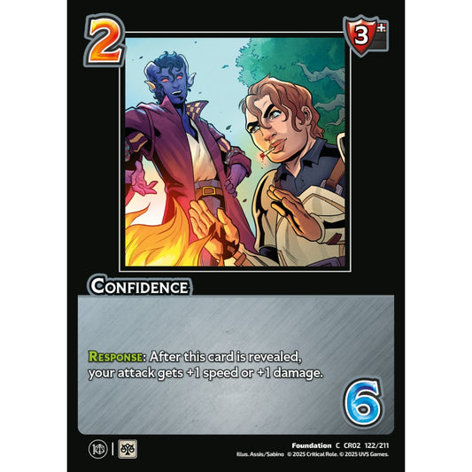 Confidence, 122/211, CR02, Universus, Critical Role: Heroes Of Exandria, Foundation, C