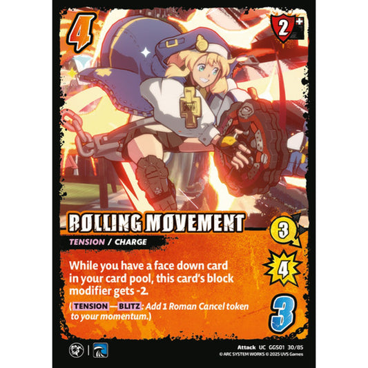 Rolling Movement 30/85 Universus Card Game Guilty Gear -Strive- UC Non-Foil