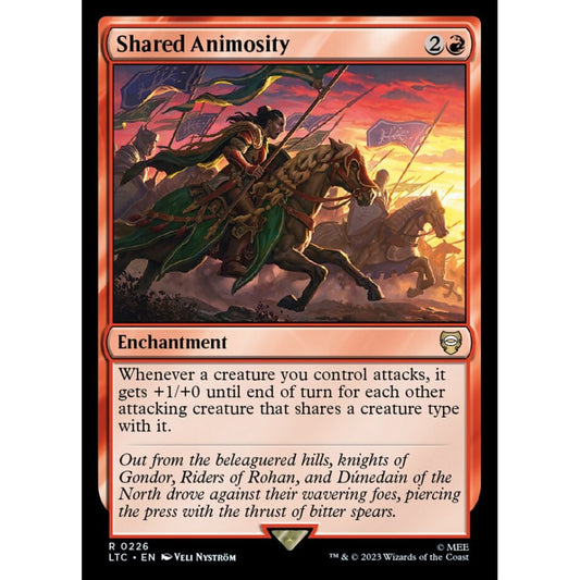Shared Animosity, rare, 226, Magic the Gathering, Tales of Middle-earth Commander