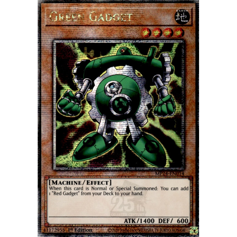 Green Gadget, MP24-EN014, Quarter Century Secret Rare, Yu-Gi-Oh!, 25th Anniversary Tin: Dueling Mirrors