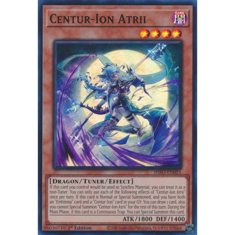 Centur-Ion Atrii INFO-EN021 Super Super Rare Yu-Gi-Oh The Infinite Forbidden in Art