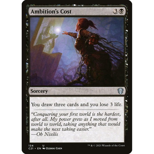 Ambition's Cost uncommon 134 Magic the Gathering Commander 2021